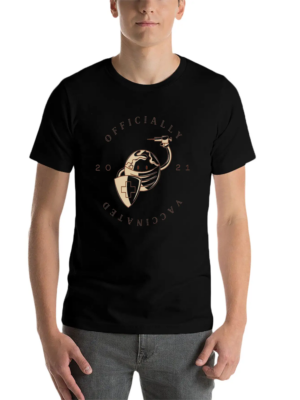 Officially Vaccinated Essential Cotton Tee For Daily Outfits – Unisex Style