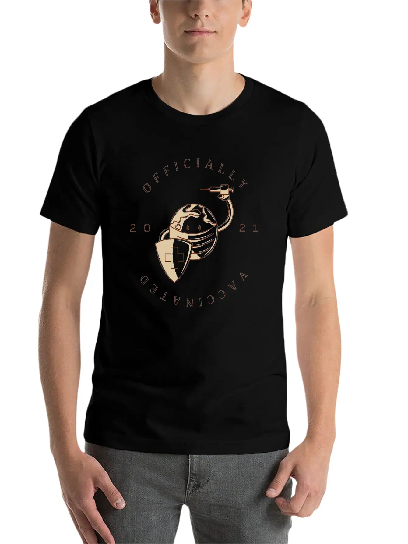 Officially Vaccinated Essential Cotton Tee For Daily Outfits – Unisex Style