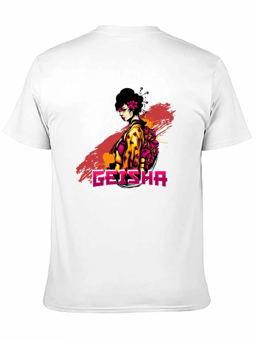 Geisha Graphic Tee - Stylish Japanese Art T-Shirt