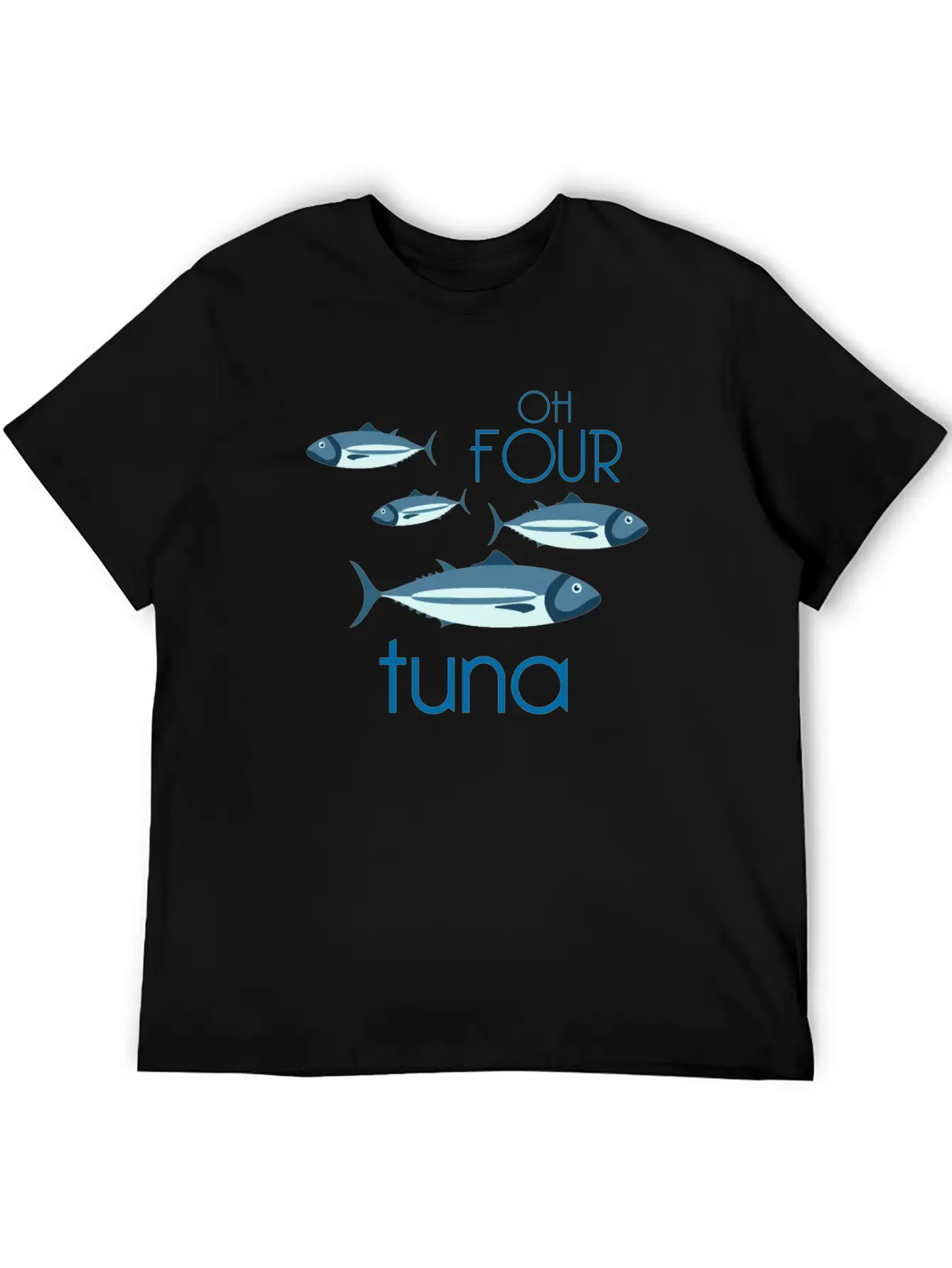 Oh Four Tuna Funny Fishing Classical Music Gift Breathable Soft Cotton T-Shirt – Timeless Casual Look