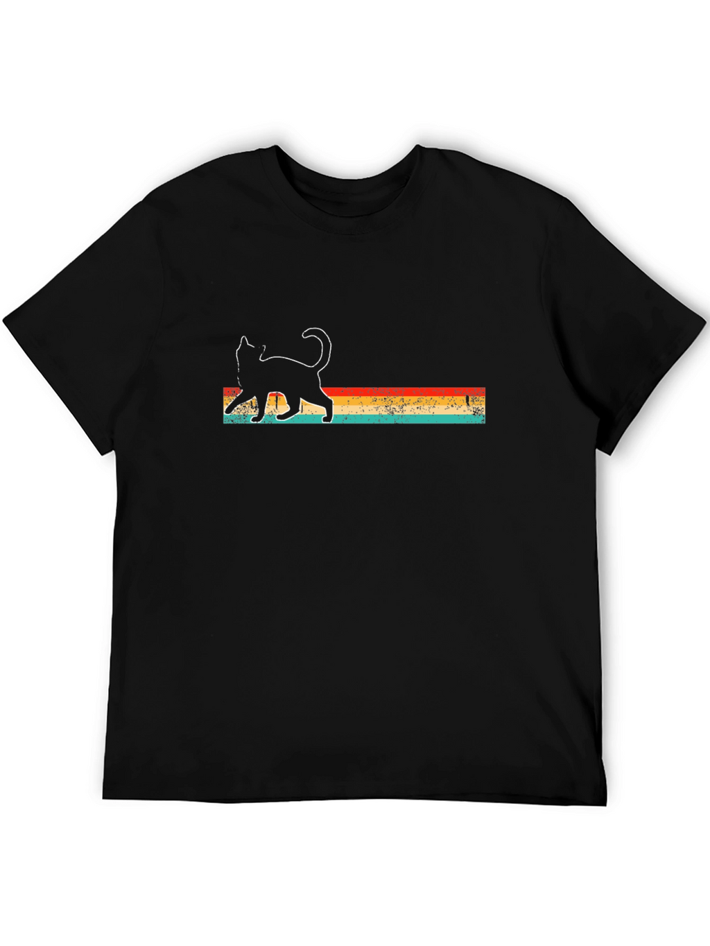 Retro Cat Silhouette T-Shirt