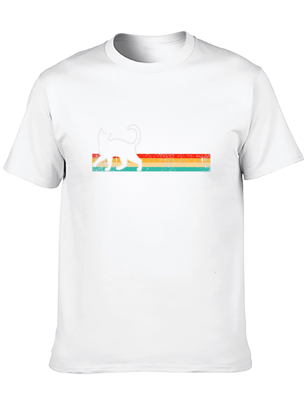 Retro Cat Silhouette T-Shirt
