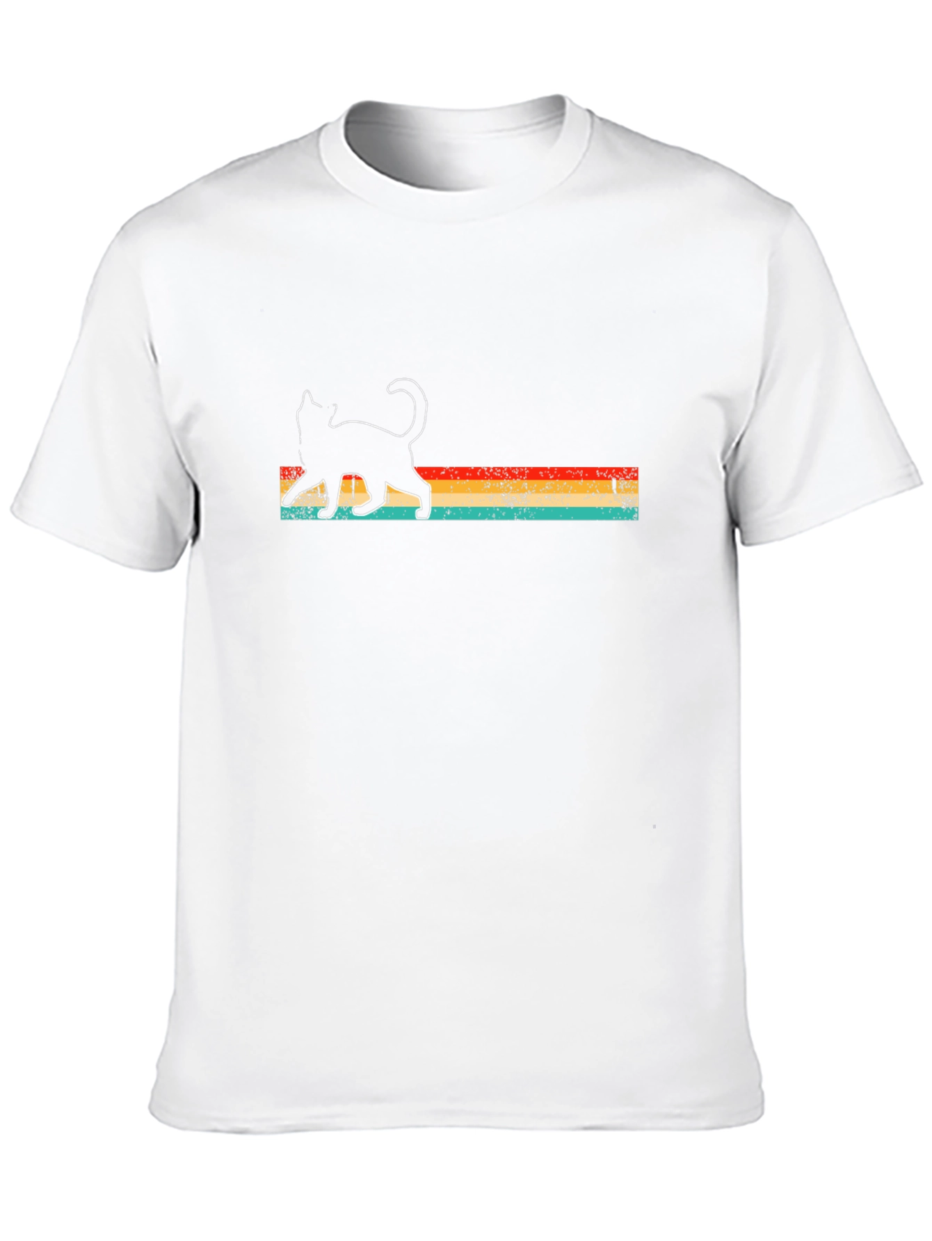 Retro Cat Silhouette T-Shirt