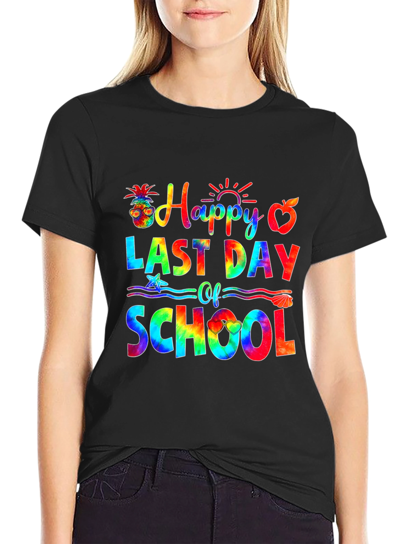 Happy Last Day of School Tie-Dye Graphic Tee