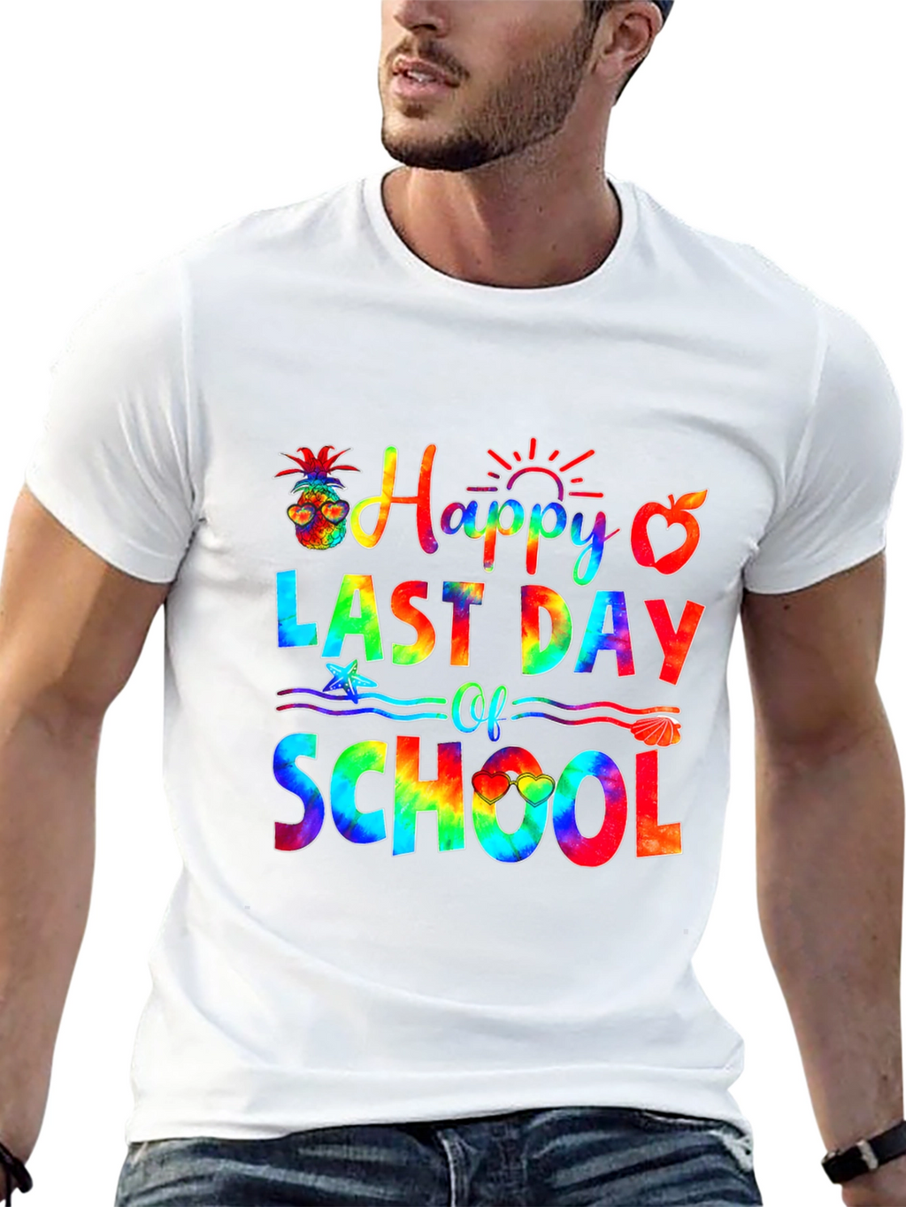 Happy Last Day of School Tie-Dye Graphic Tee