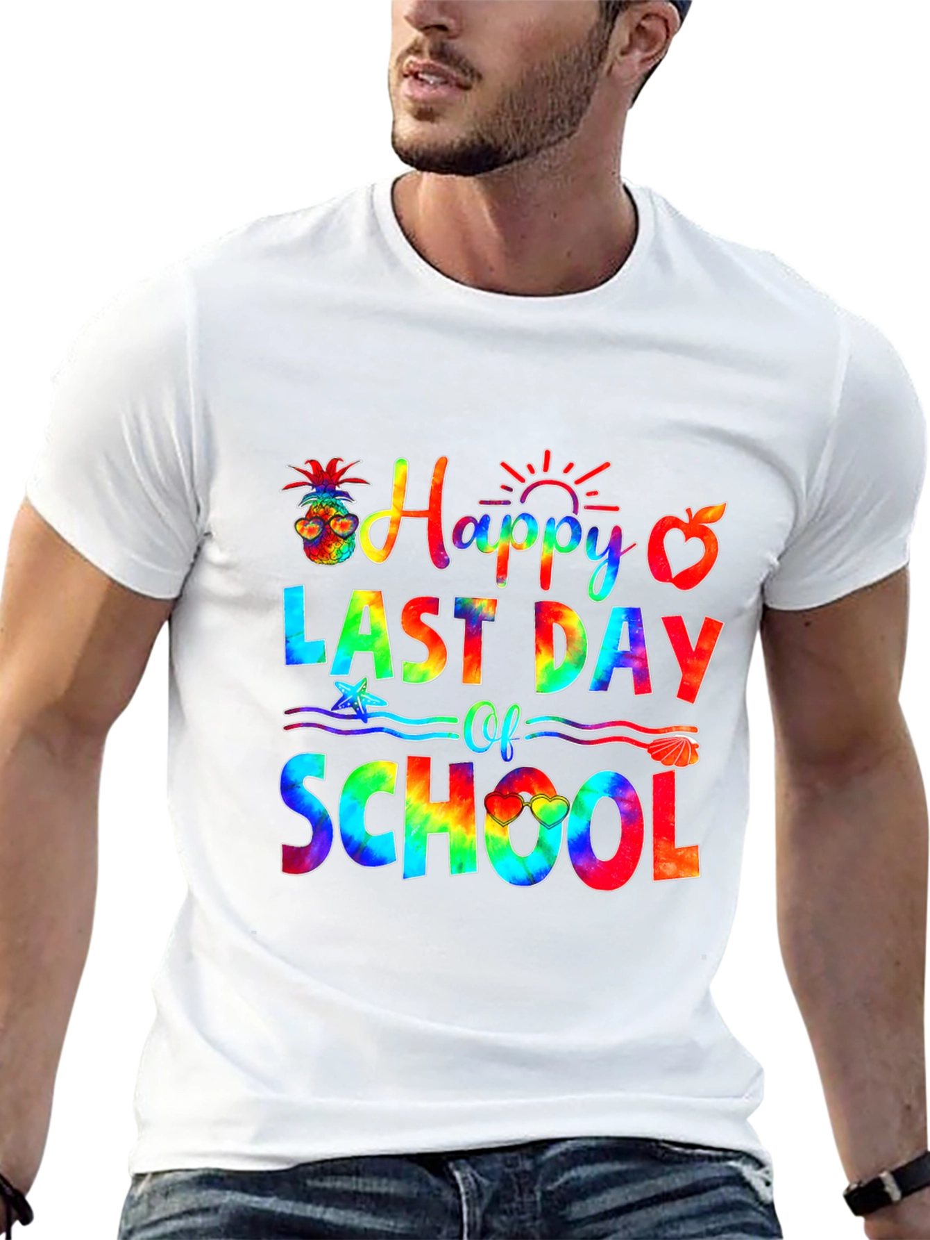 Happy Last Day of School Tie-Dye Graphic Tee