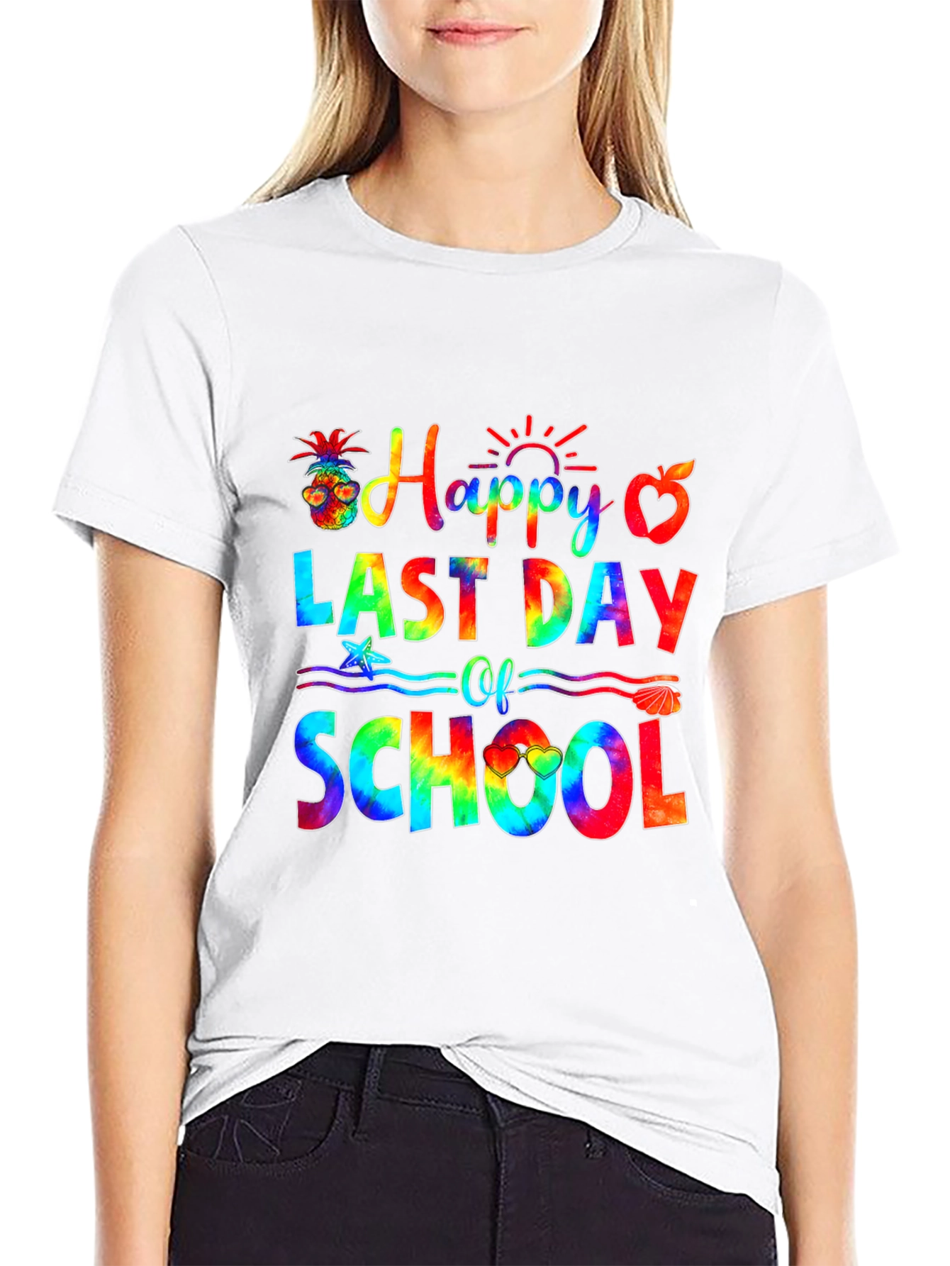 Happy Last Day of School Tie-Dye Graphic Tee