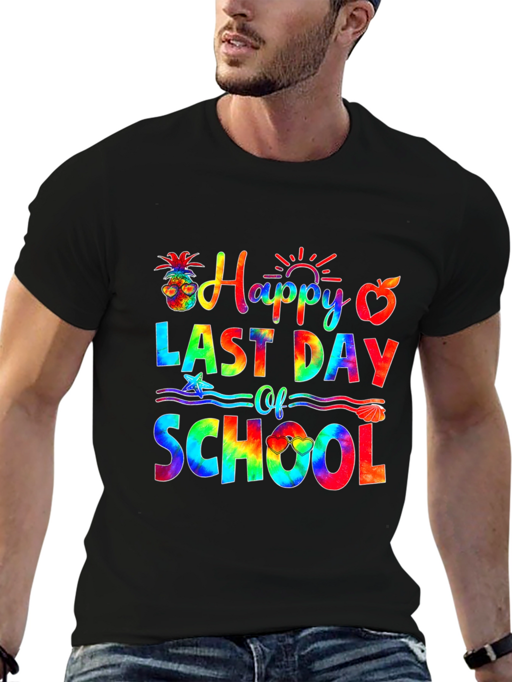 Happy Last Day of School Tie-Dye Graphic Tee