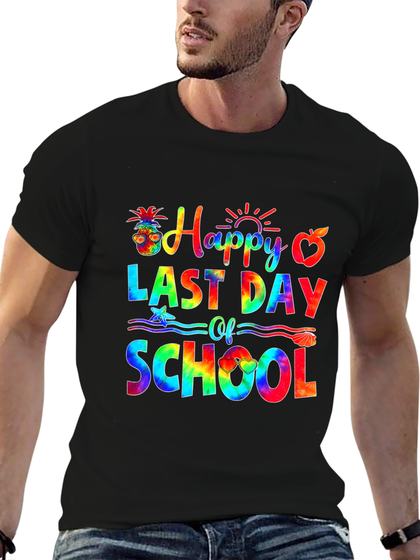 Happy Last Day of School Tie-Dye Graphic Tee