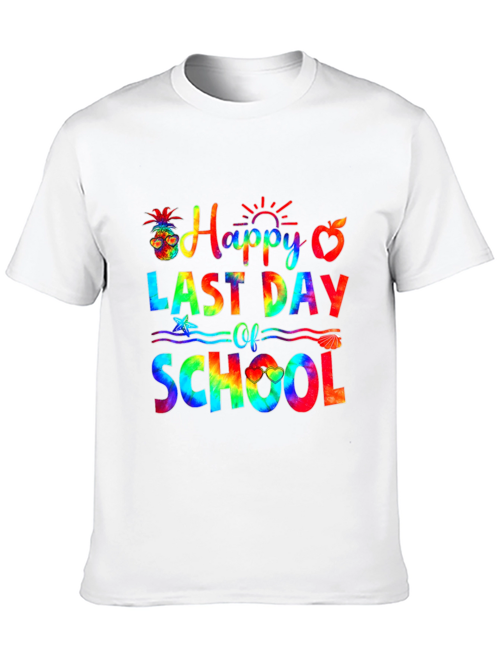 Happy Last Day of School Tie-Dye Graphic Tee