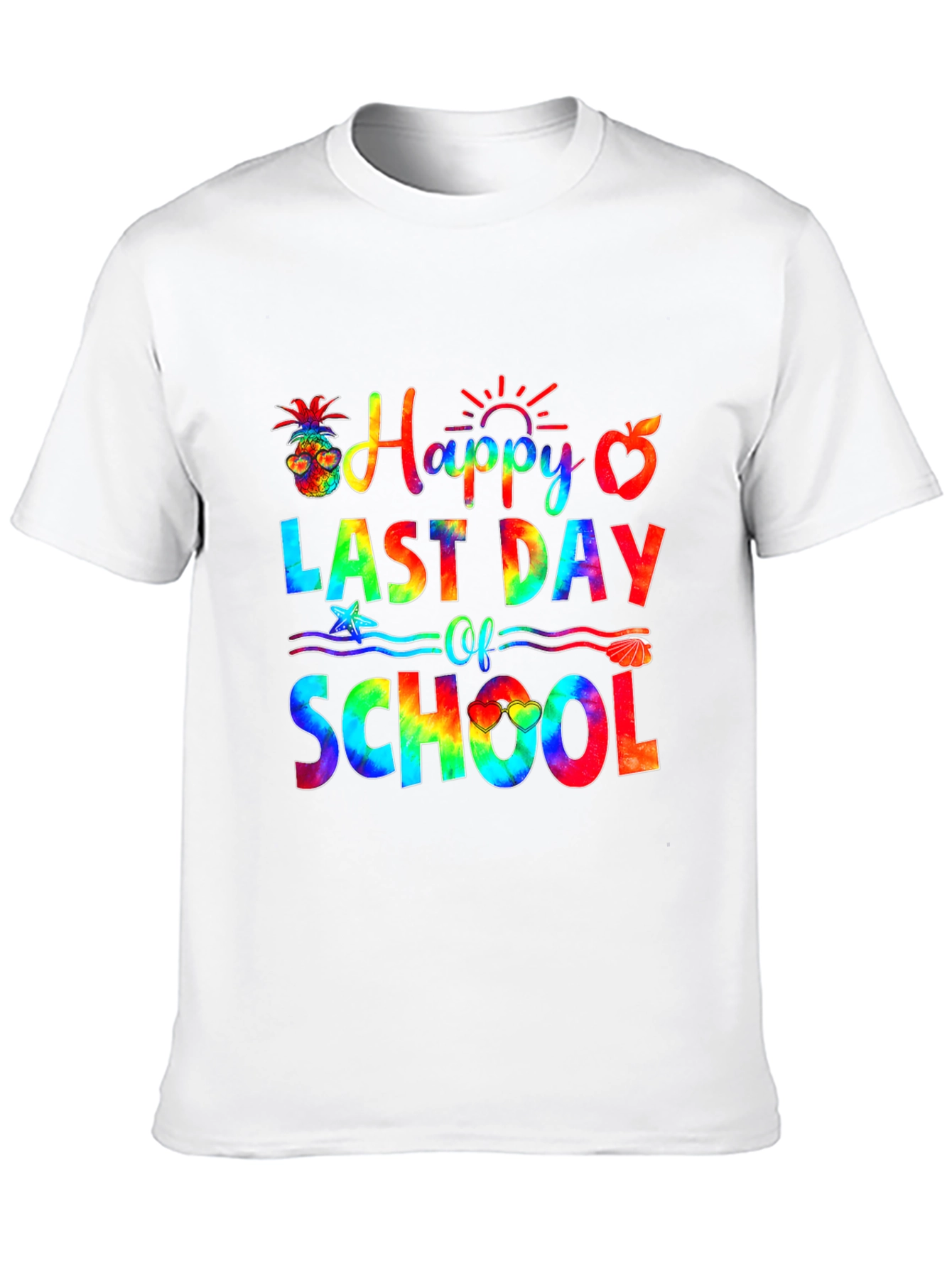 Happy Last Day of School Tie-Dye Graphic Tee