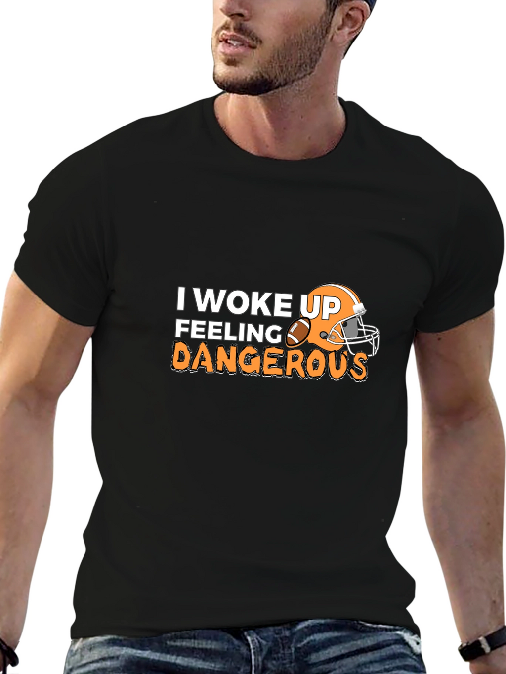 Feeling Dangerous Football T-Shirt