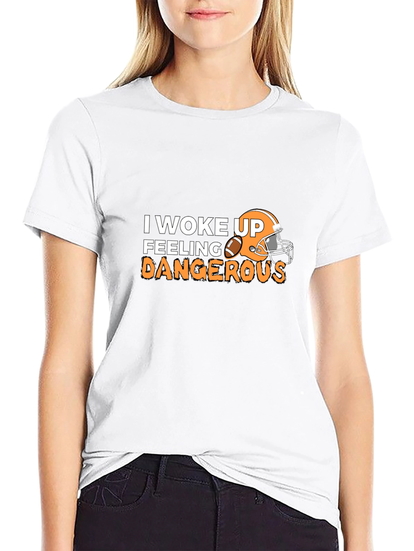 Feeling Dangerous Football T-Shirt