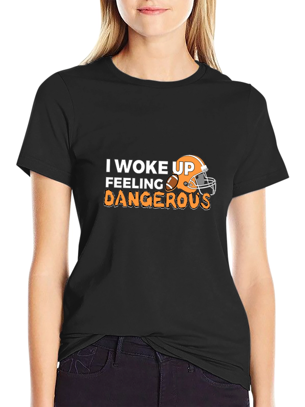 Feeling Dangerous Football T-Shirt