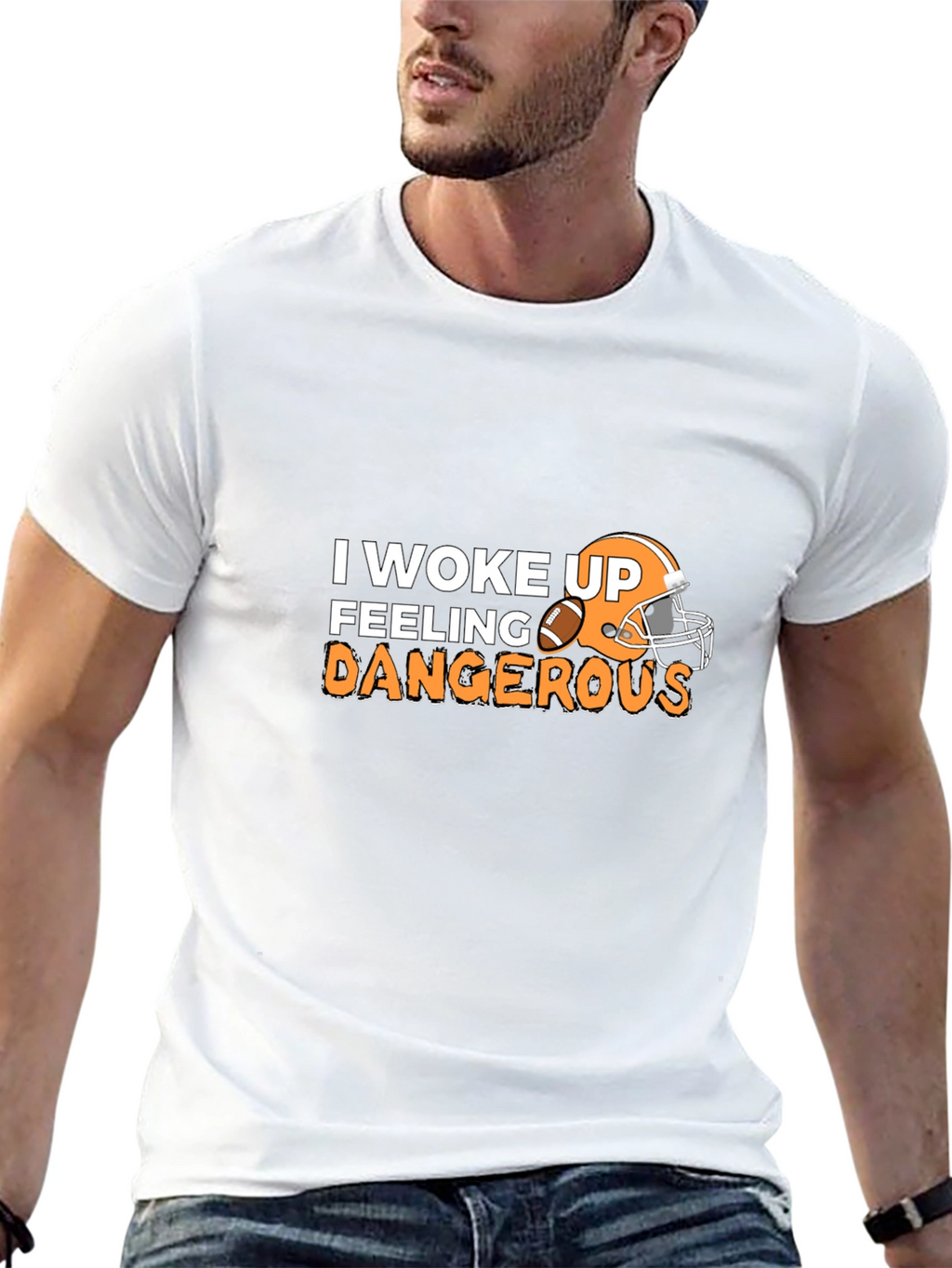 Feeling Dangerous Football T-Shirt
