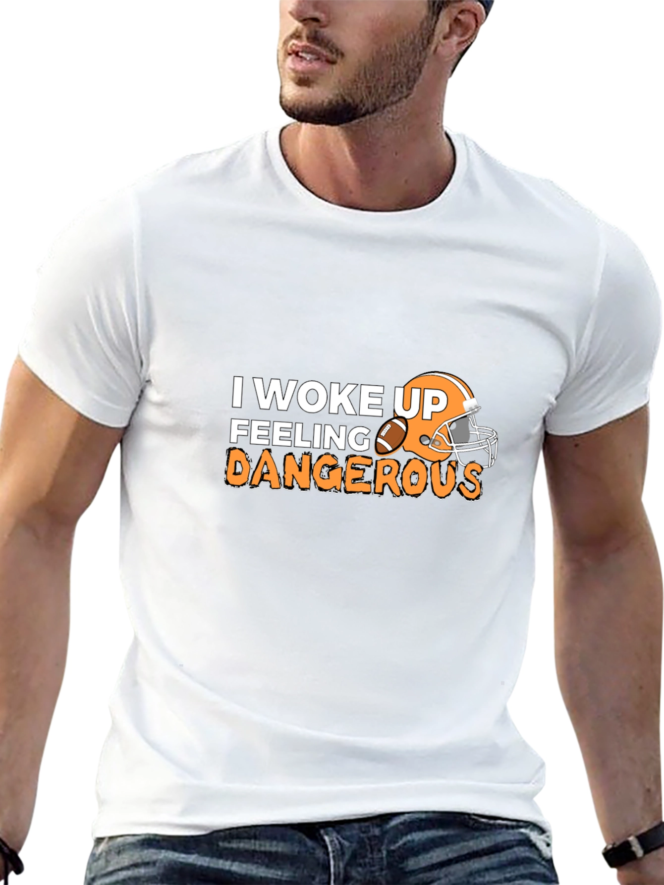 Feeling Dangerous Football T-Shirt