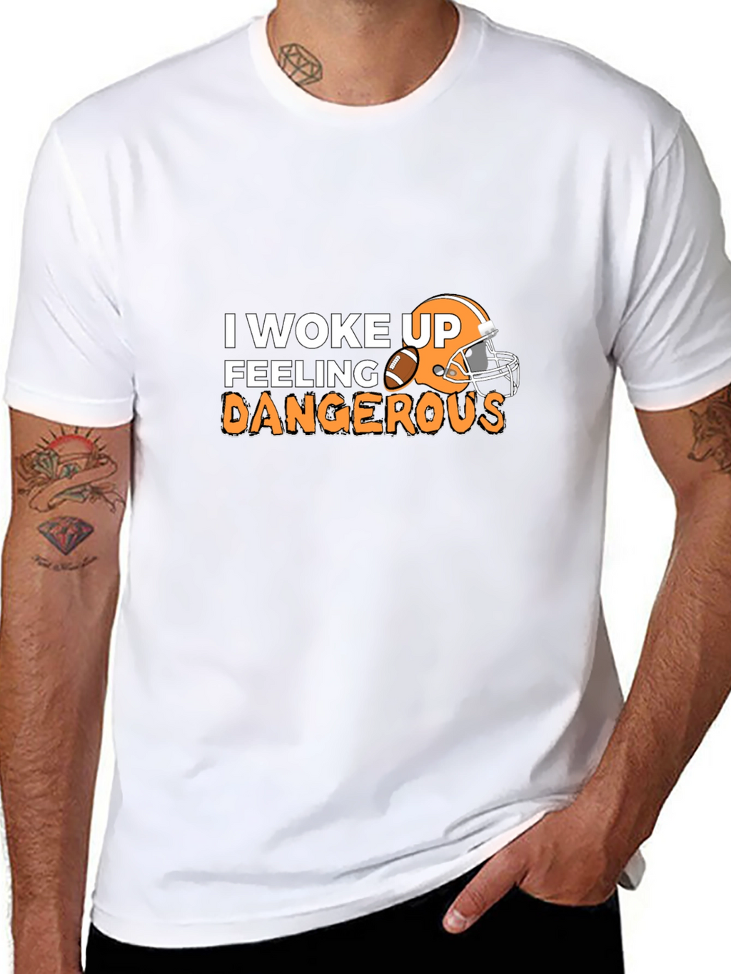 Feeling Dangerous Football T-Shirt