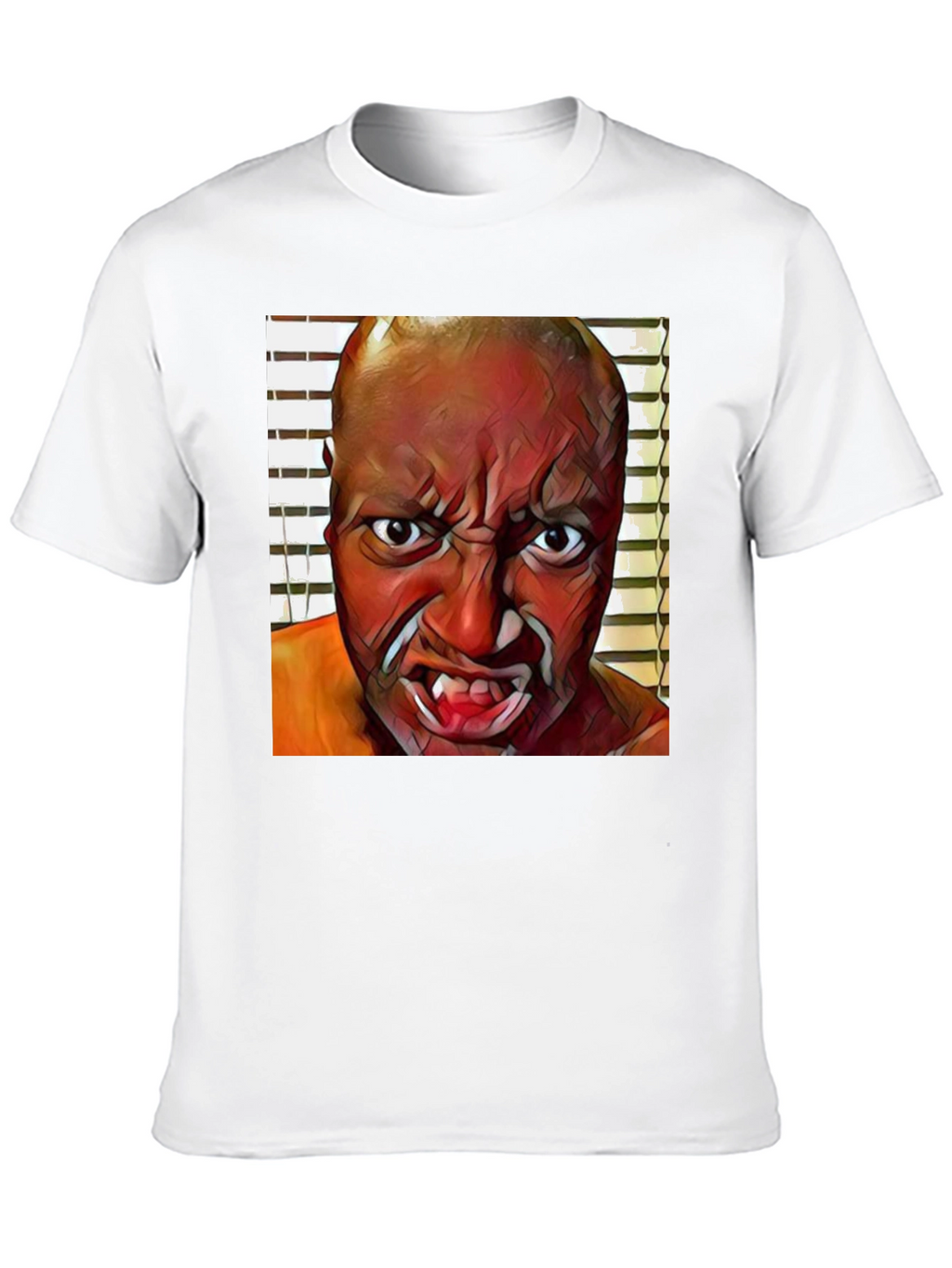 Monster Face Graphic Black T-Shirt