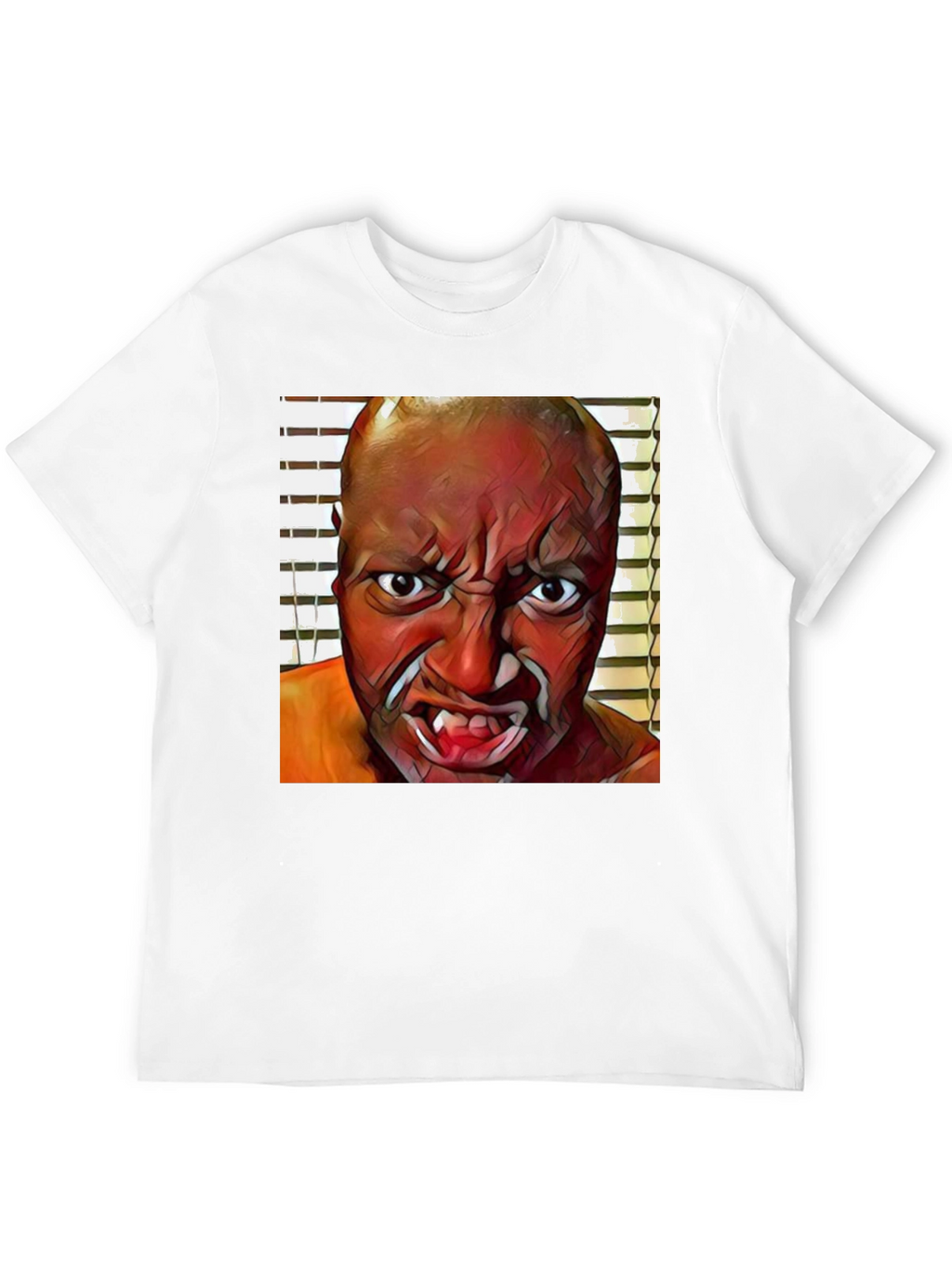 Monster Face Graphic Black T-Shirt