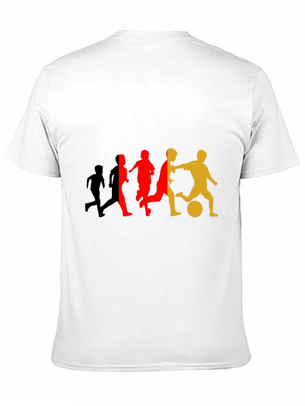 Soccer Player Silhouette Graphic T-Shirt