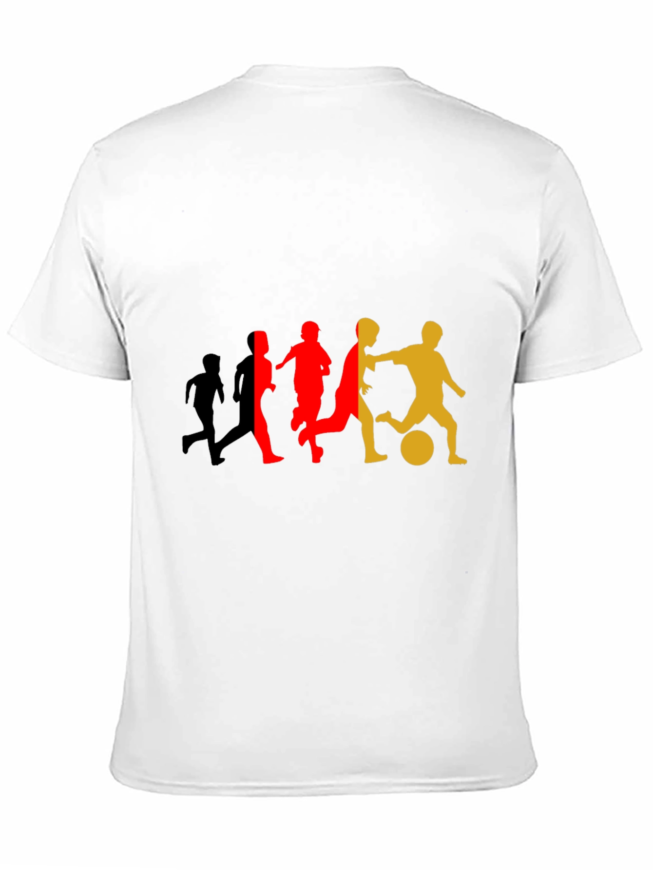 Soccer Player Silhouette Graphic T-Shirt