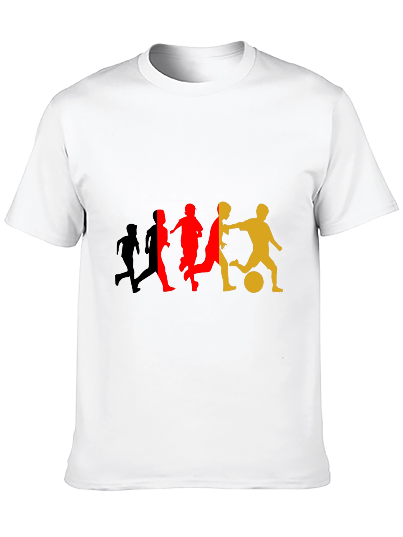 Soccer Player Silhouette Graphic T-Shirt