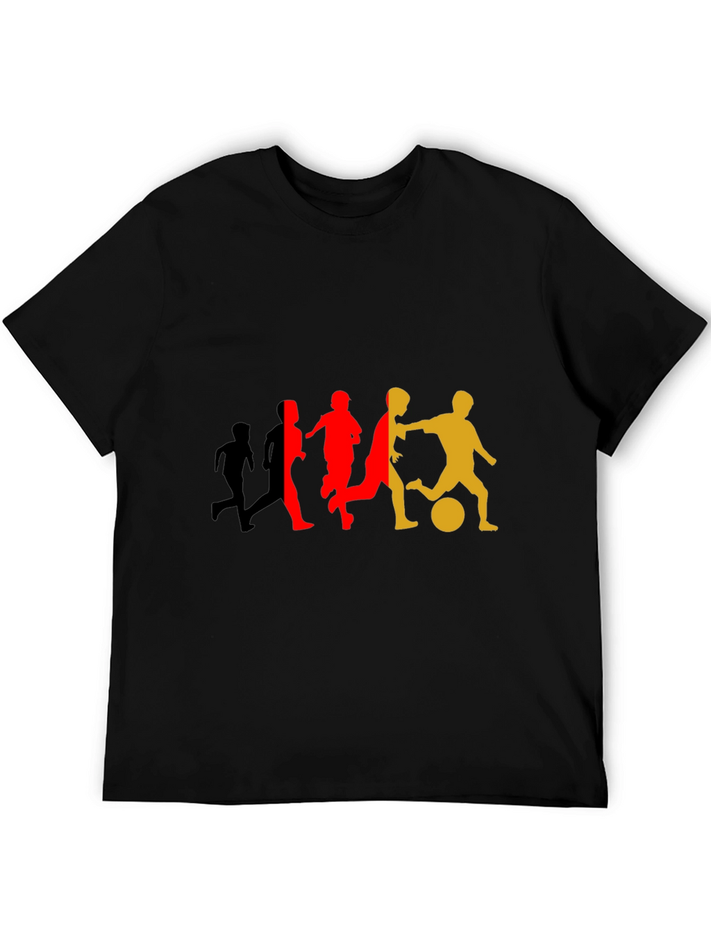 Soccer Player Silhouette Graphic T-Shirt