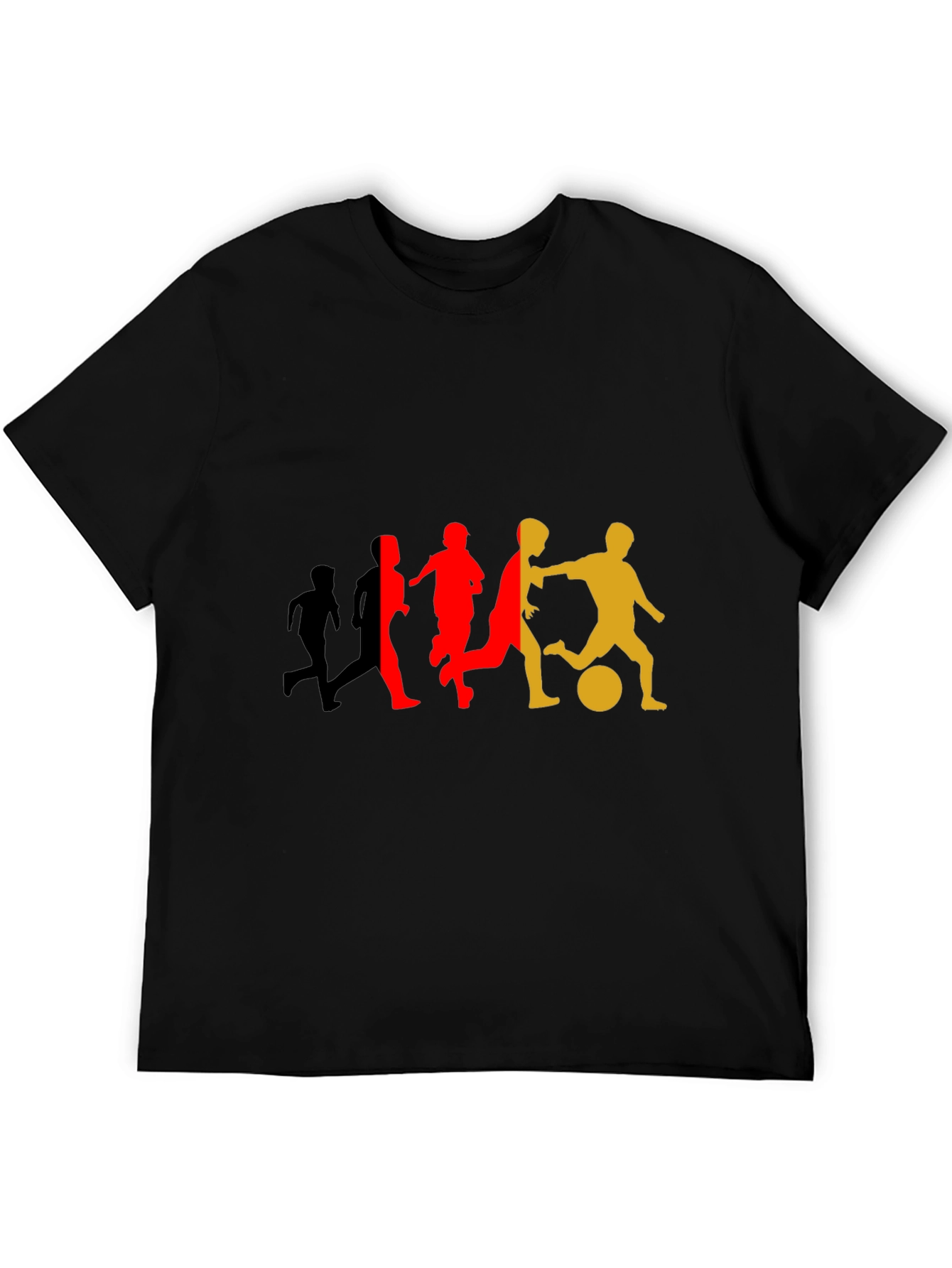 Soccer Player Silhouette Graphic T-Shirt