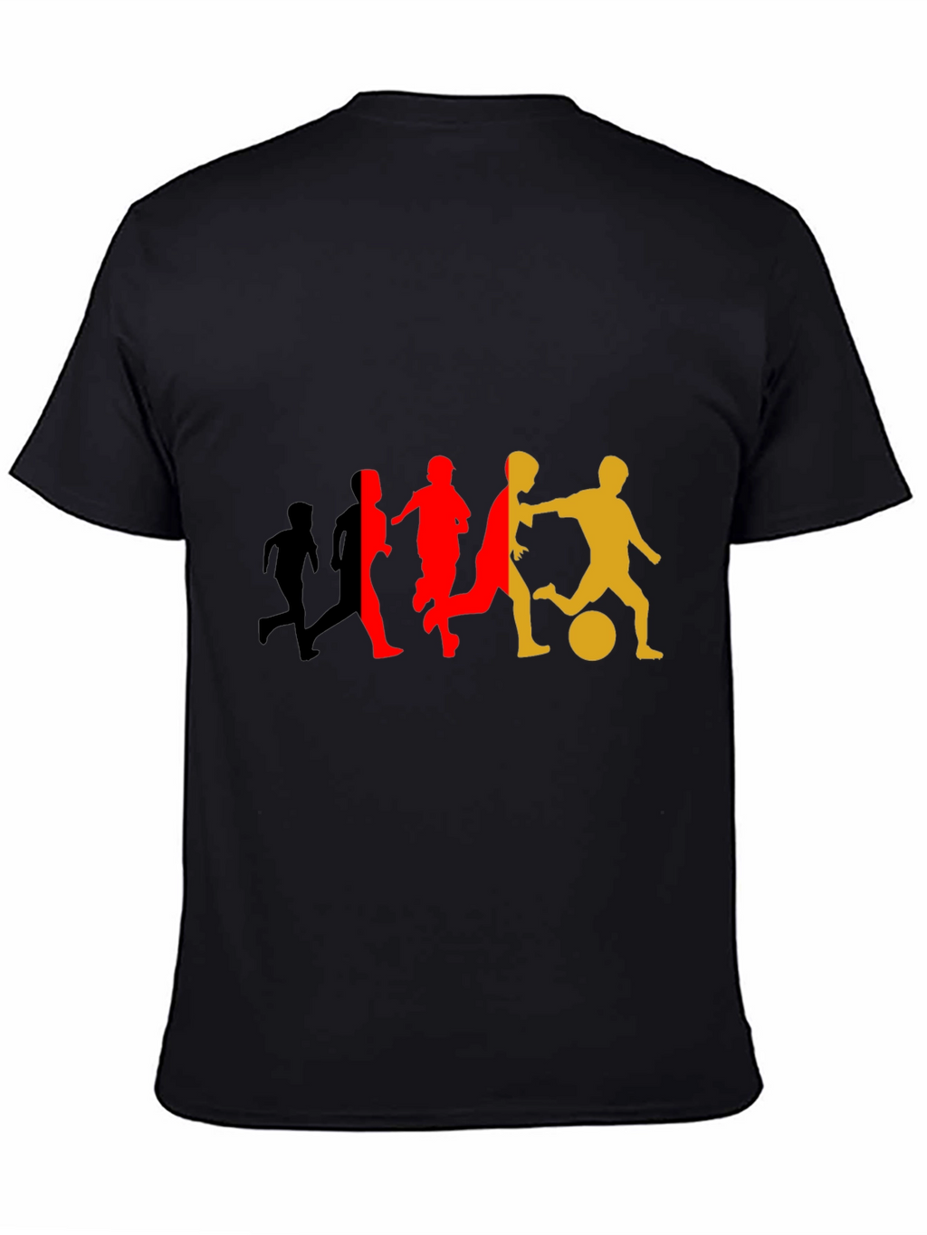 Soccer Player Silhouette Graphic T-Shirt