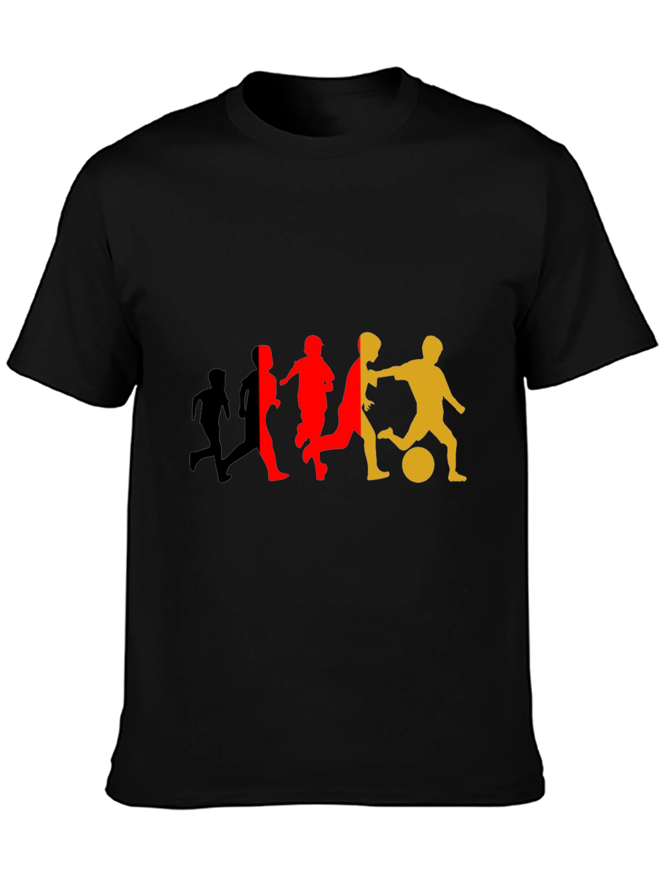 Soccer Player Silhouette Graphic T-Shirt