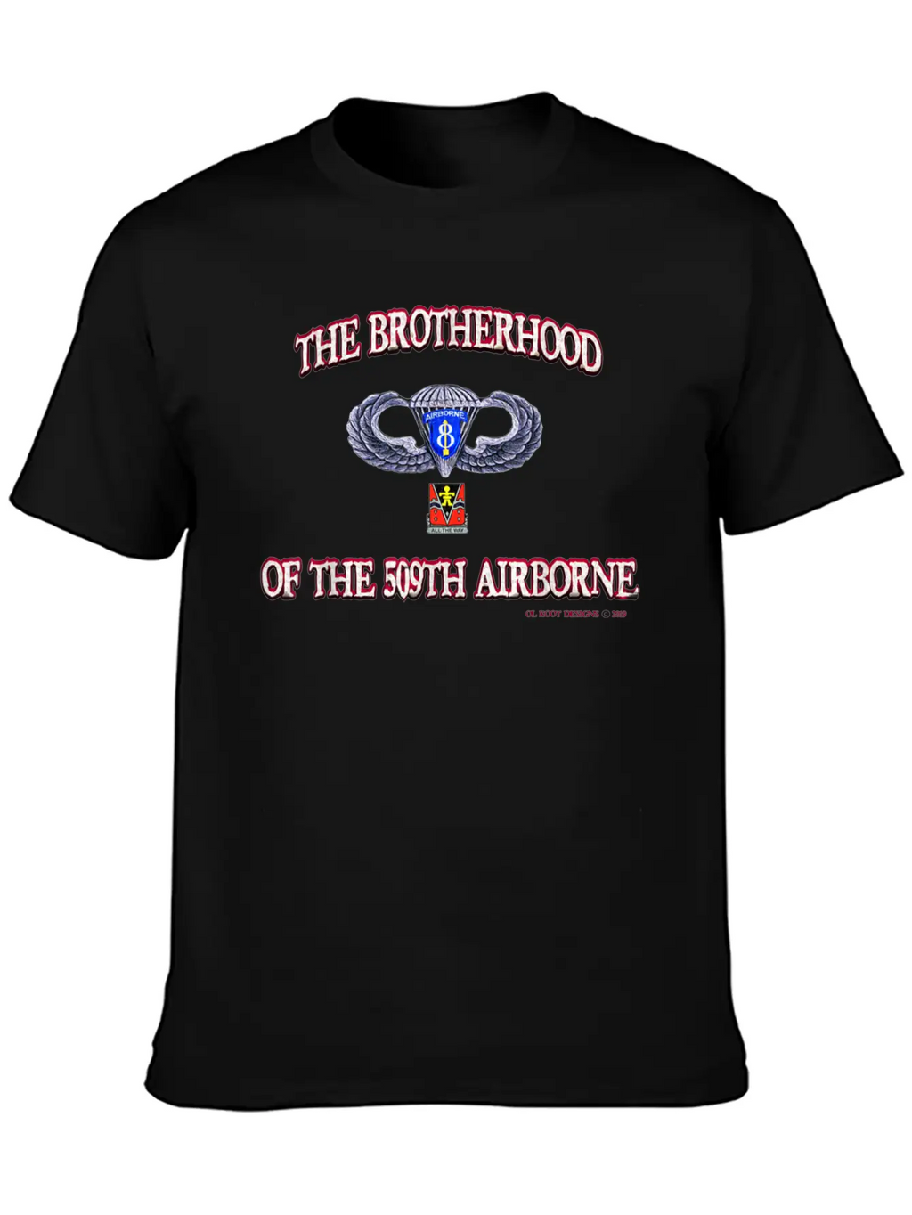 Ol Koot Designs BROTHERHOOD AIRBORNE Stylish Everyday T-Shirt – Unisex Basic Cotton Tee