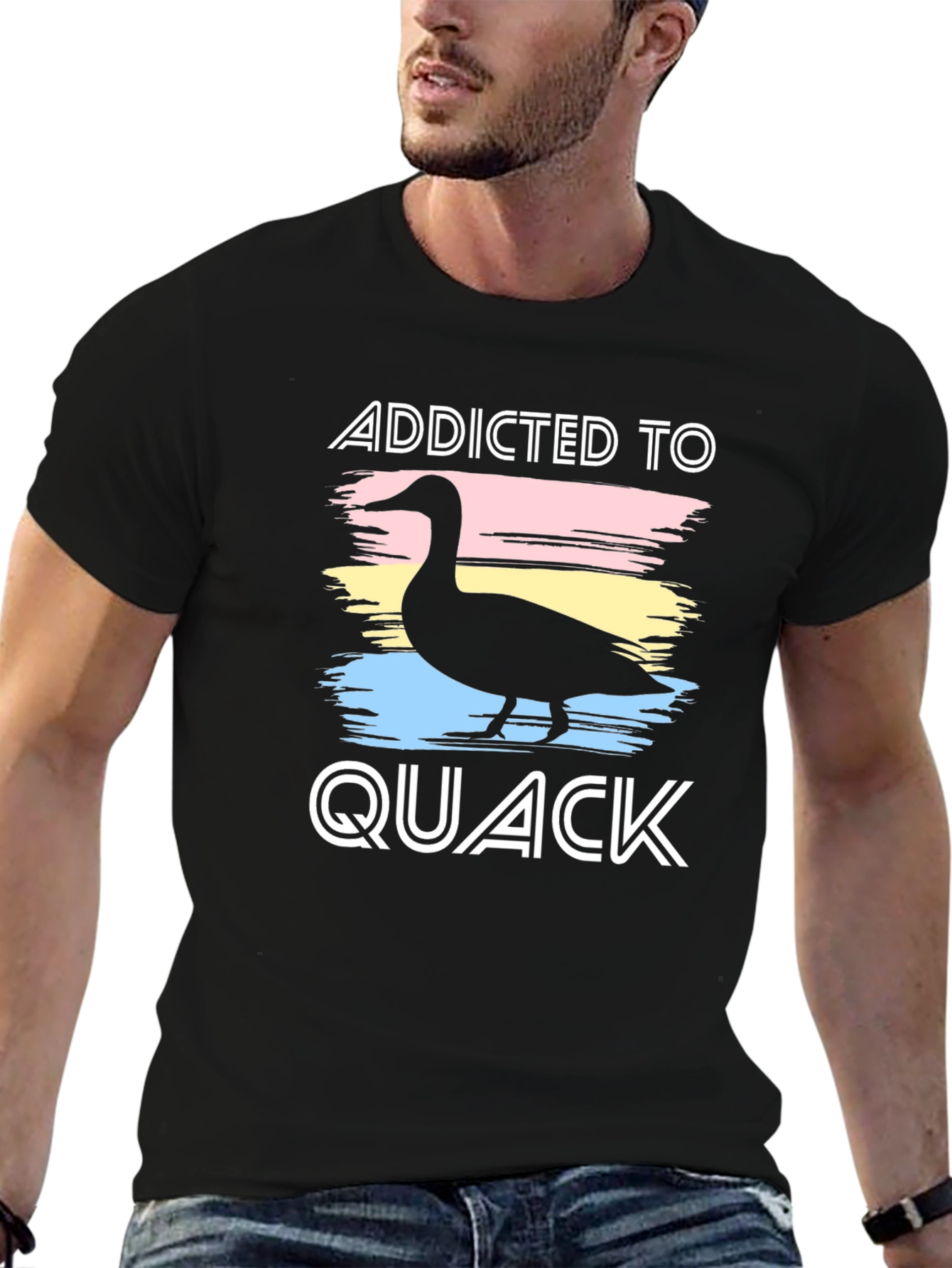 Addicted to Quack Black T-Shirt