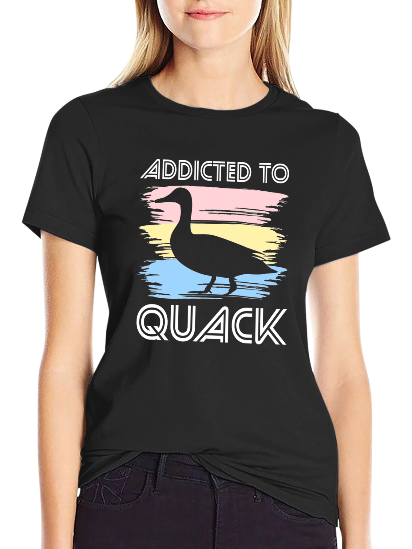 Addicted to Quack Black T-Shirt