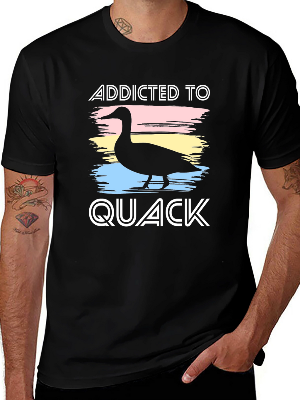 Addicted to Quack Black T-Shirt