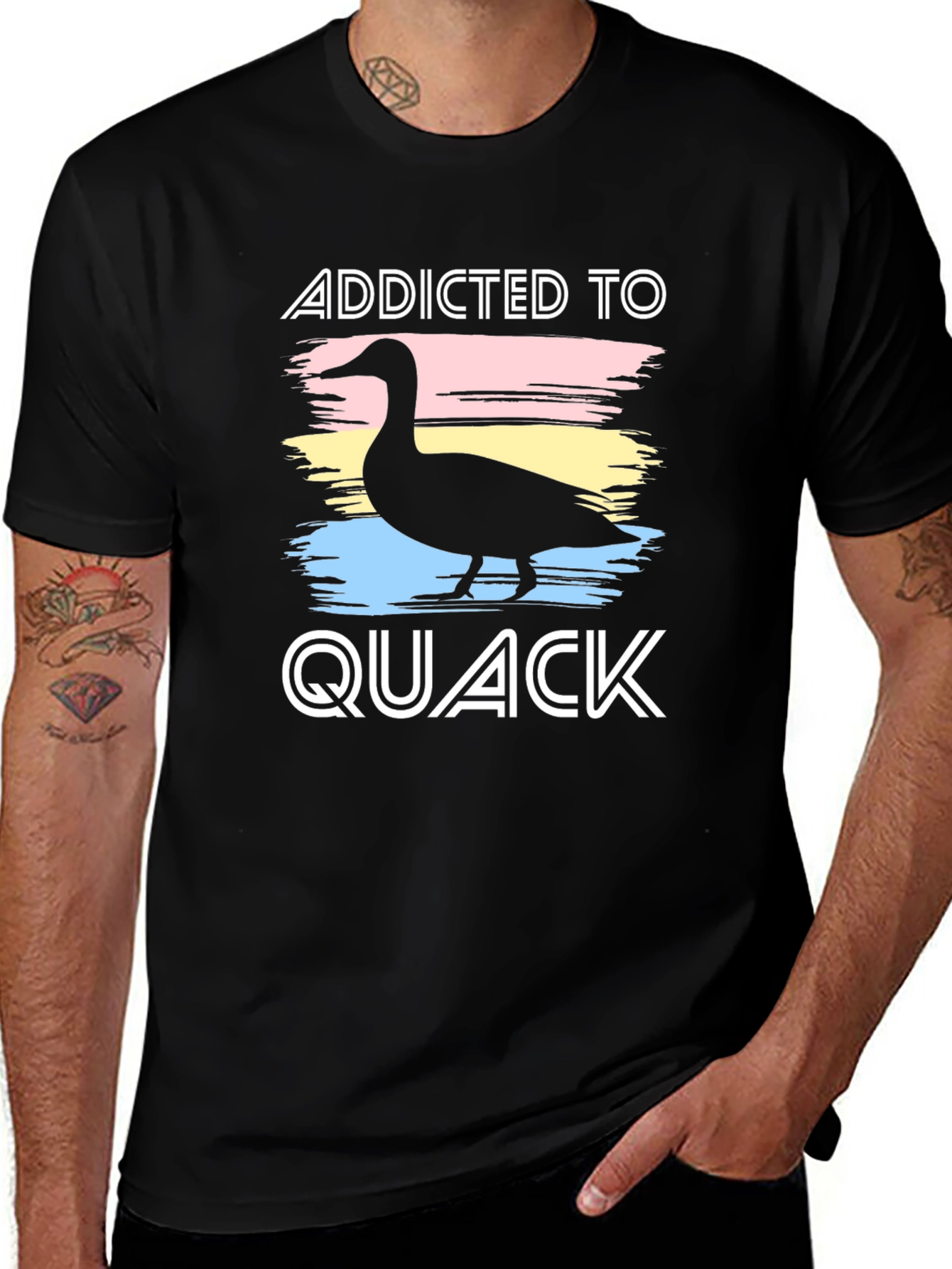 Addicted to Quack Black T-Shirt
