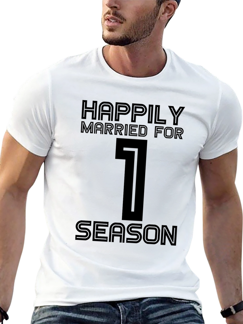 Happily Married For 1 Season Black T-Shirt