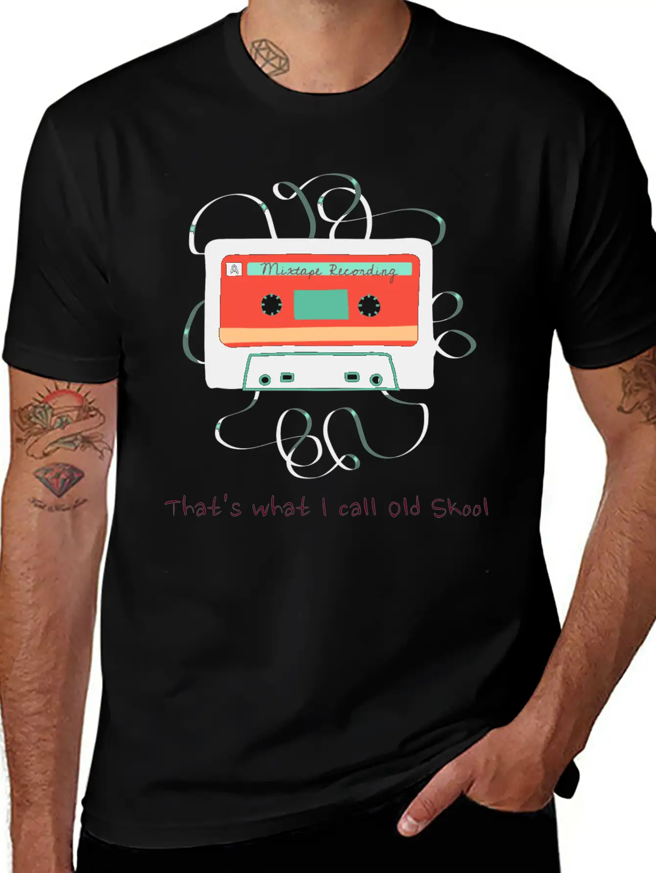 Old Cassette Mixtape: That´s What I Call Old Skool Casual Graphic T-Shirt – Simple And Comfortable Daily Wear