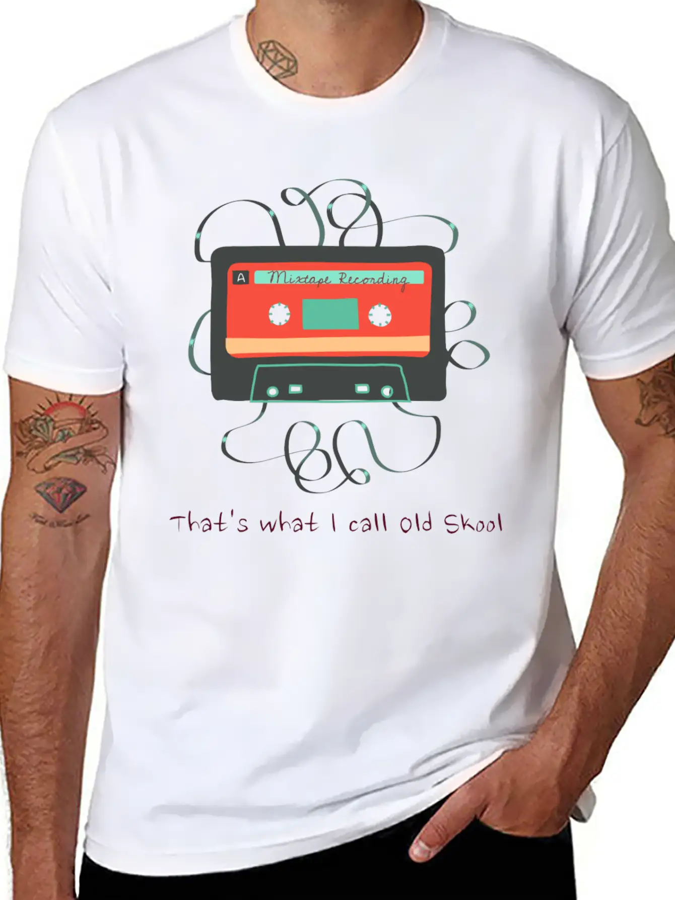 Old Cassette Mixtape: That´s What I Call Old Skool Casual Graphic T-Shirt – Simple And Comfortable Daily Wear
