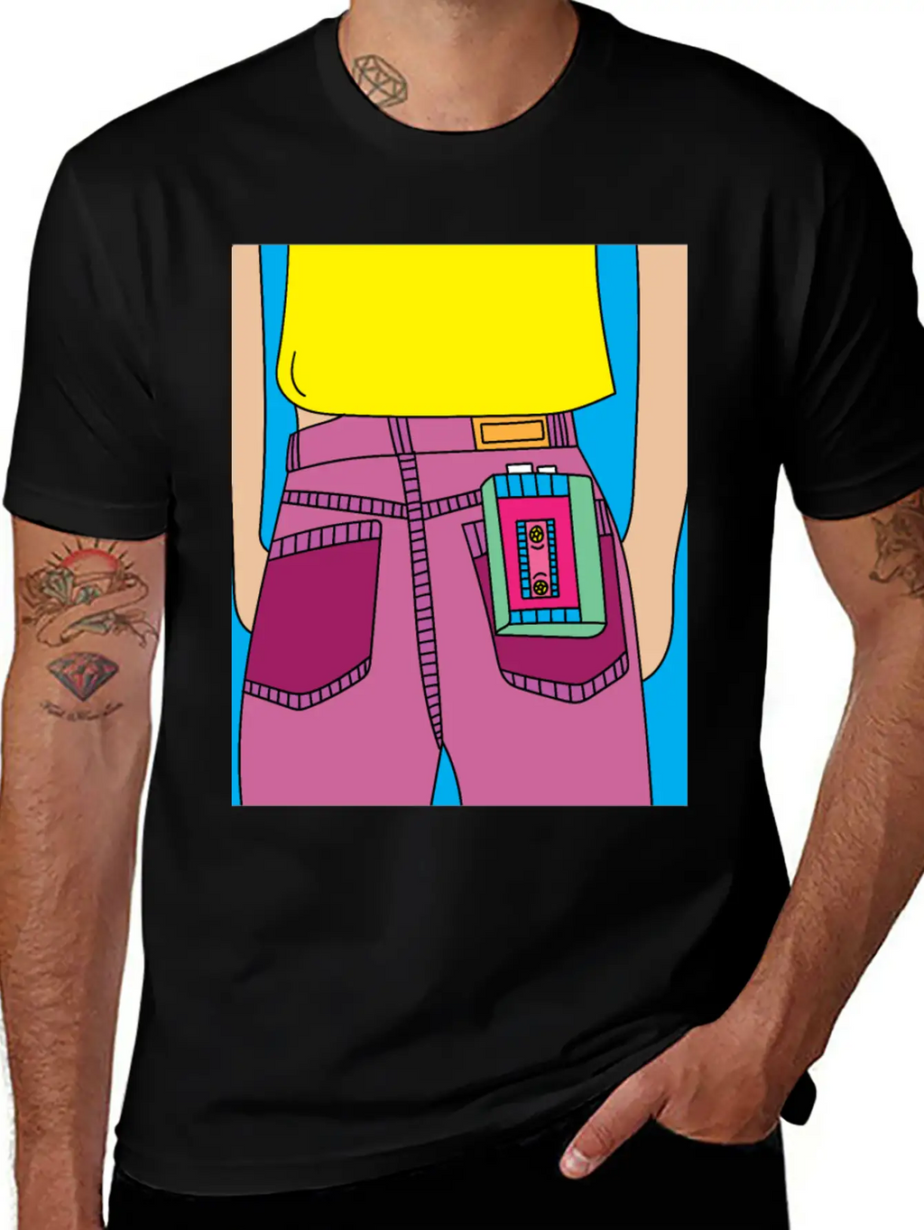 Old Colorful Stylish Retro Music Radios Unisex Short Sleeve Soft Cotton T-Shirt – Casual Everyday Wear
