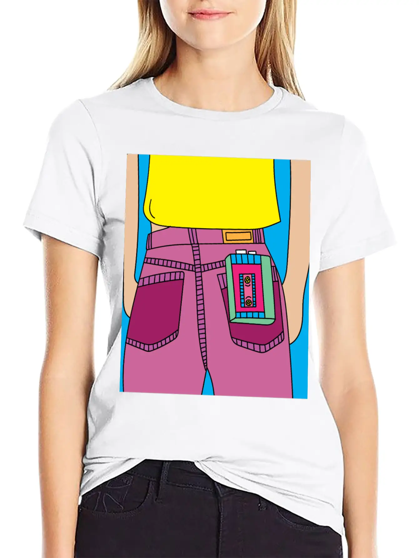 Old Colorful Stylish Retro Music Radios Unisex Short Sleeve Soft Cotton T-Shirt – Casual Everyday Wear