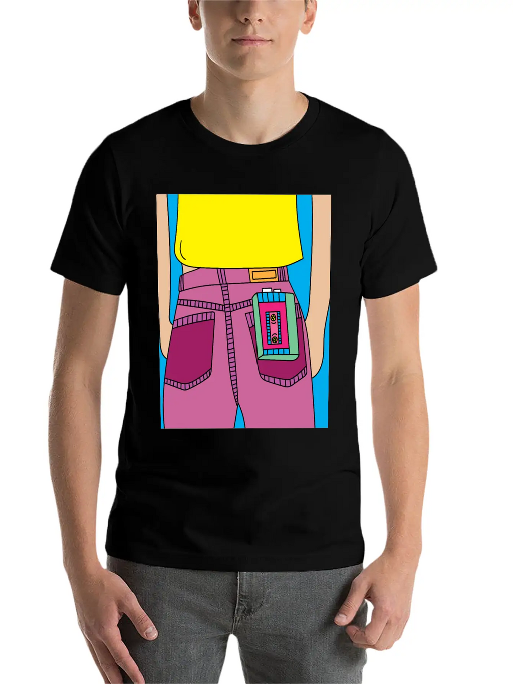 Old Colorful Stylish Retro Music Radios Unisex Short Sleeve Soft Cotton T-Shirt – Casual Everyday Wear