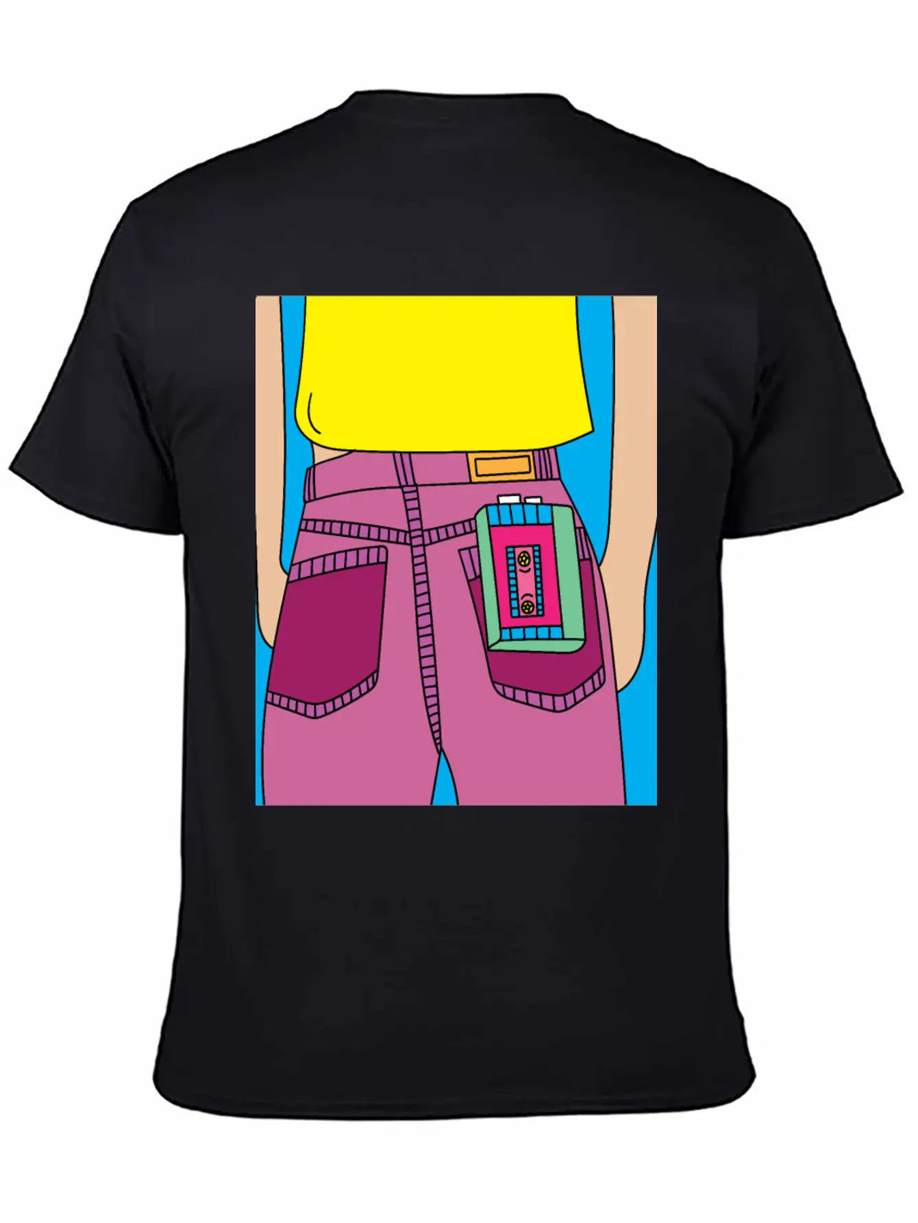 Old Colorful Stylish Retro Music Radios Unisex Short Sleeve Soft Cotton T-Shirt – Casual Everyday Wear