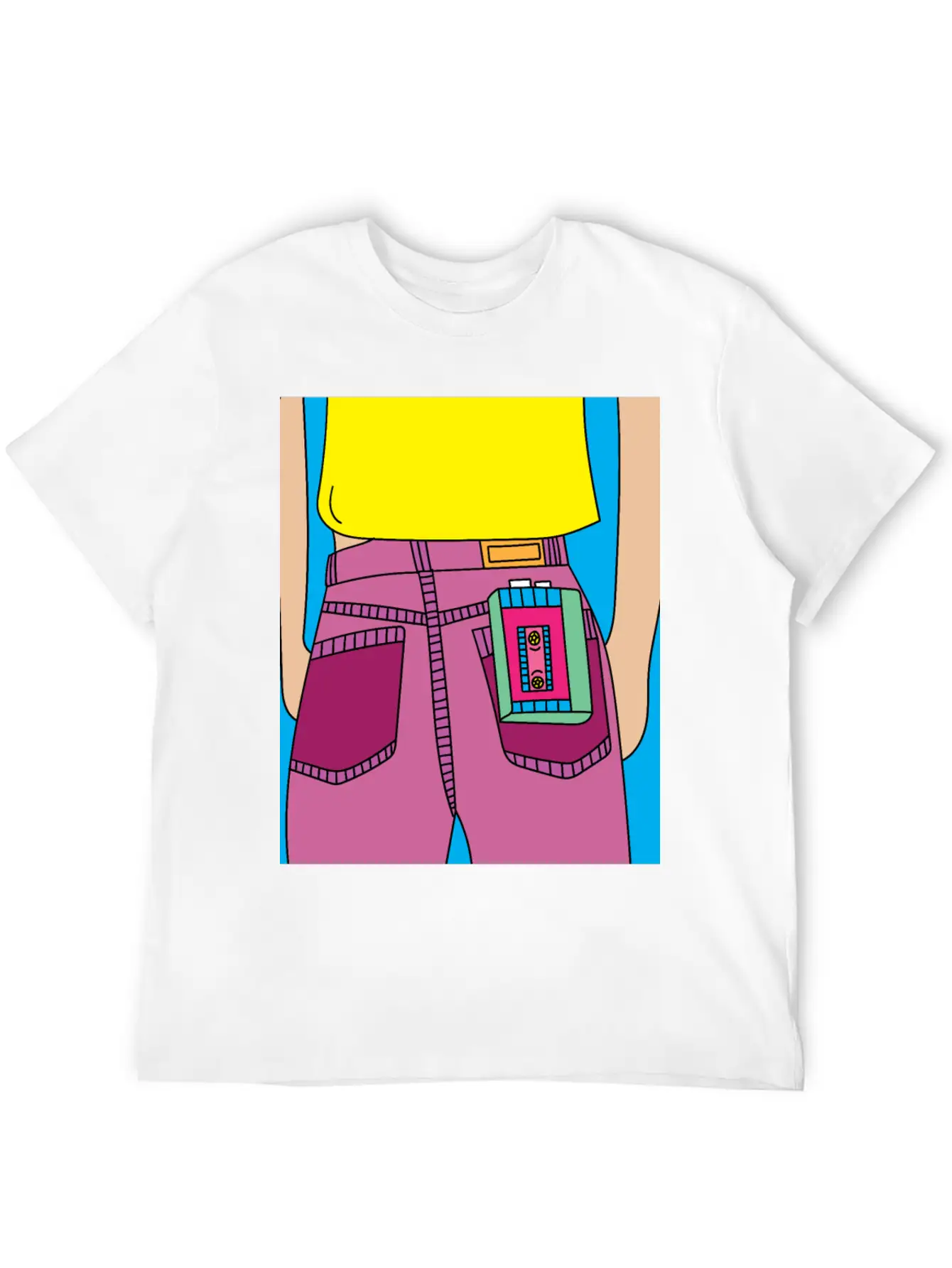 Old Colorful Stylish Retro Music Radios Unisex Short Sleeve Soft Cotton T-Shirt – Casual Everyday Wear