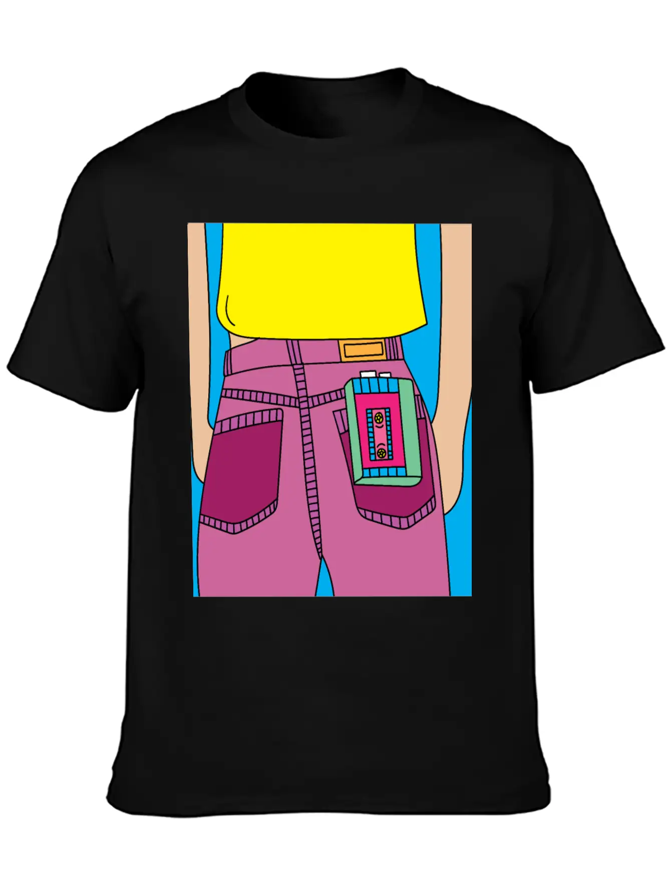 Old Colorful Stylish Retro Music Radios Unisex Short Sleeve Soft Cotton T-Shirt – Casual Everyday Wear