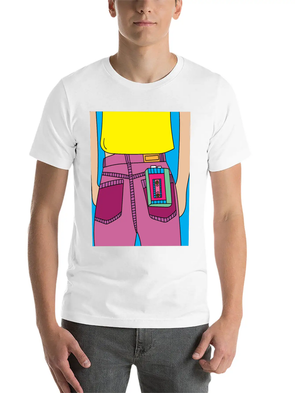 Old Colorful Stylish Retro Music Radios Unisex Short Sleeve Soft Cotton T-Shirt – Casual Everyday Wear