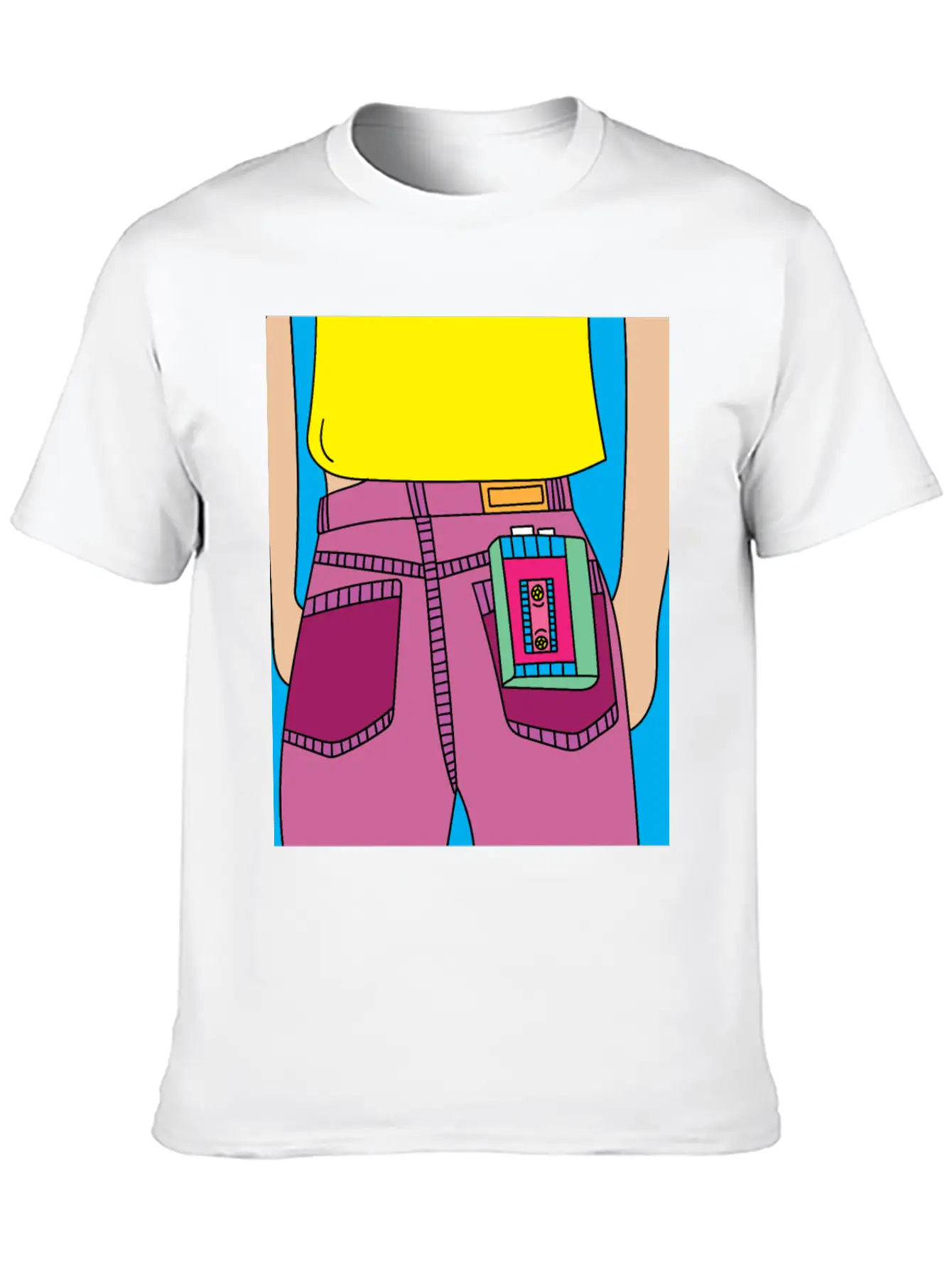 Old Colorful Stylish Retro Music Radios Unisex Short Sleeve Soft Cotton T-Shirt – Casual Everyday Wear