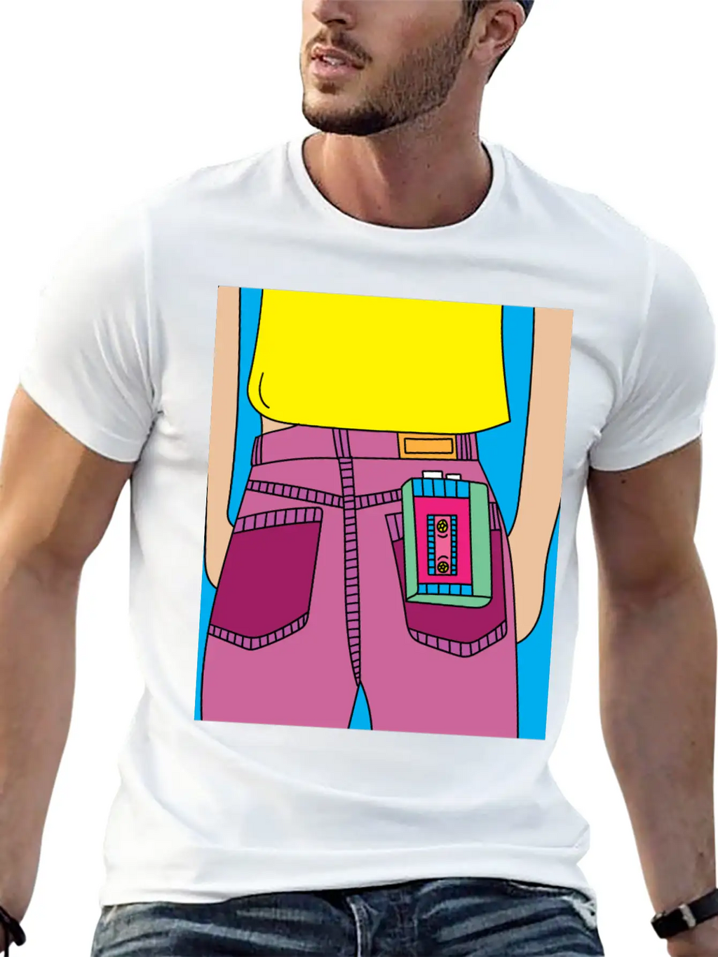 Old Colorful Stylish Retro Music Radios Unisex Short Sleeve Soft Cotton T-Shirt – Casual Everyday Wear