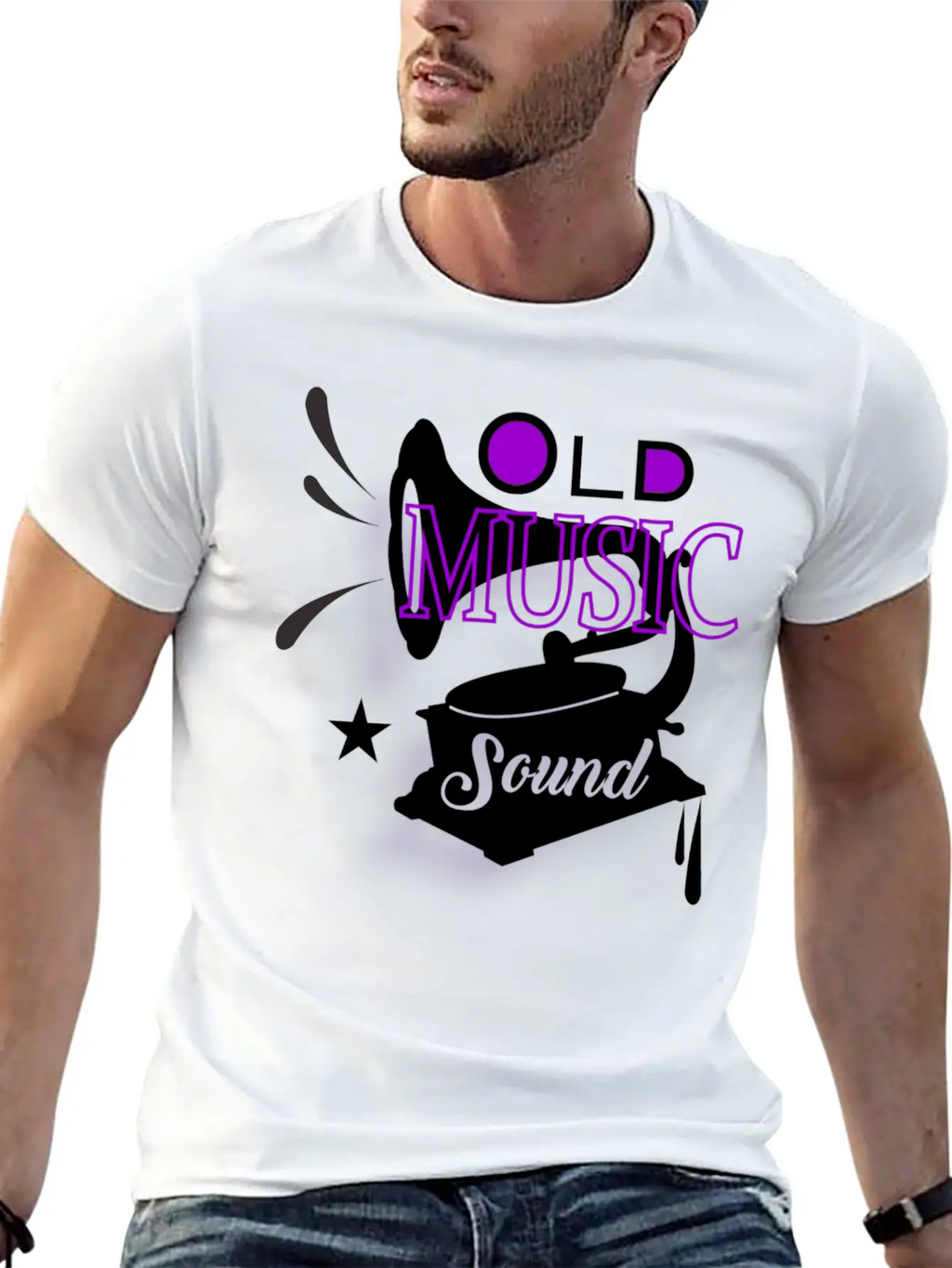 Old Music Sound Essential Cotton Tee For Daily Outfits – Unisex Style
