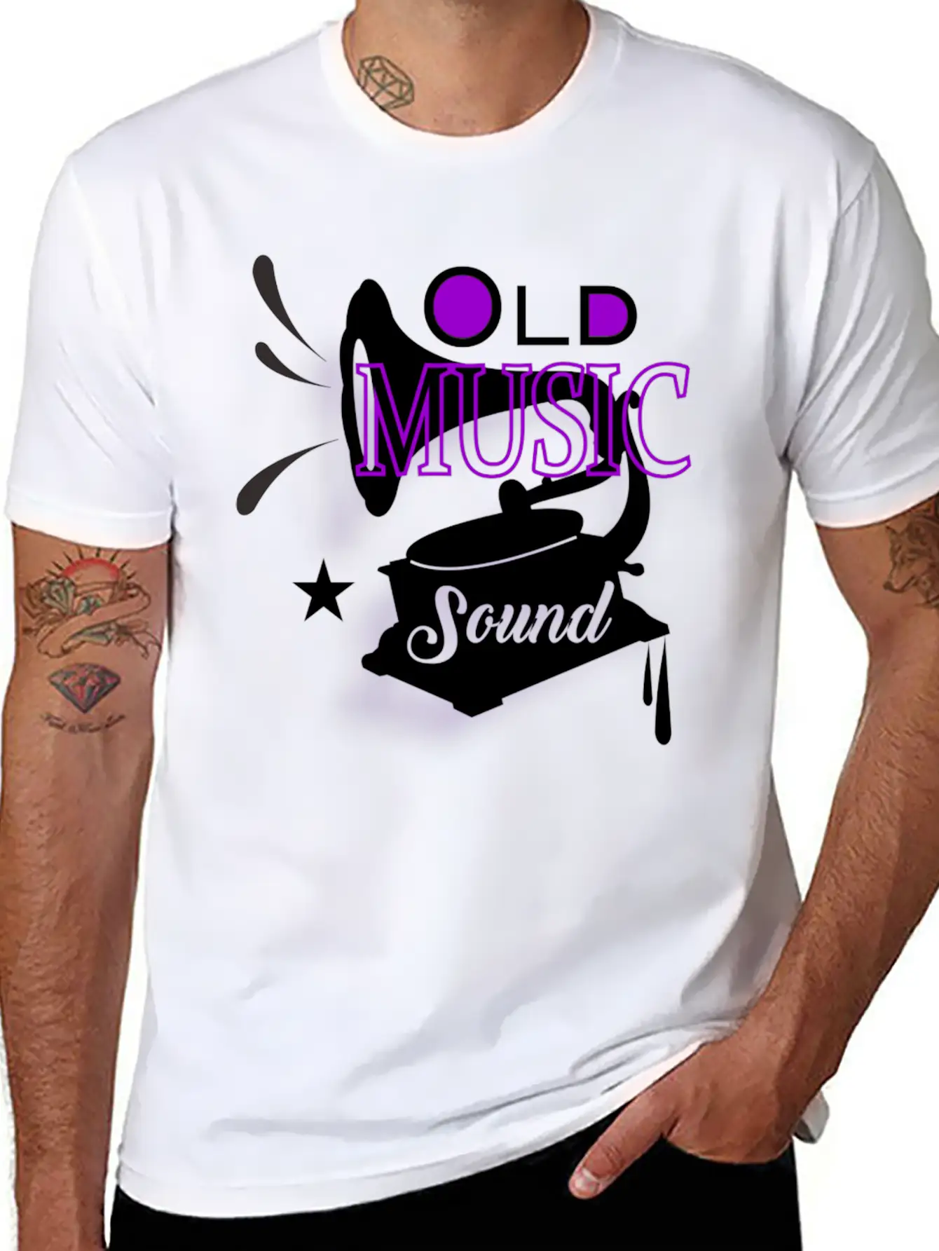 Old Music Sound Essential Cotton Tee For Daily Outfits – Unisex Style