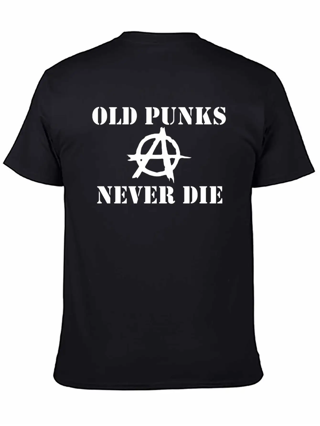OLD PUNK ROCK Unisex Casual T-Shirt – Clean Design For Daily Comfort